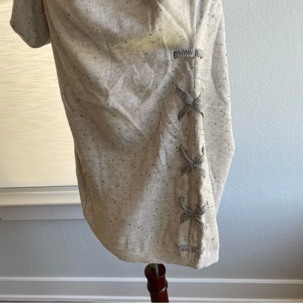 CAbi Short Sleeve Pull-Over Speckled Hoodie Sweater Style 3473 Size Small - Picture 3 of 11